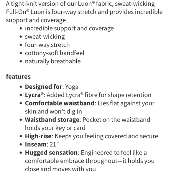 Lululemon size 8 mint condition retired wunder under high rise - Picture 4 of 11